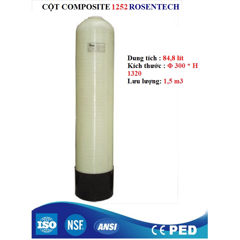 Cột lọc nước giếng khoan - Thương hiệu Ronsentech