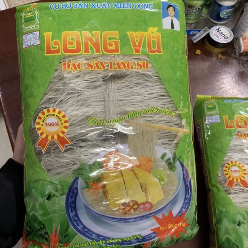 Miến Dong Riềng Long Vũ Gói 500g