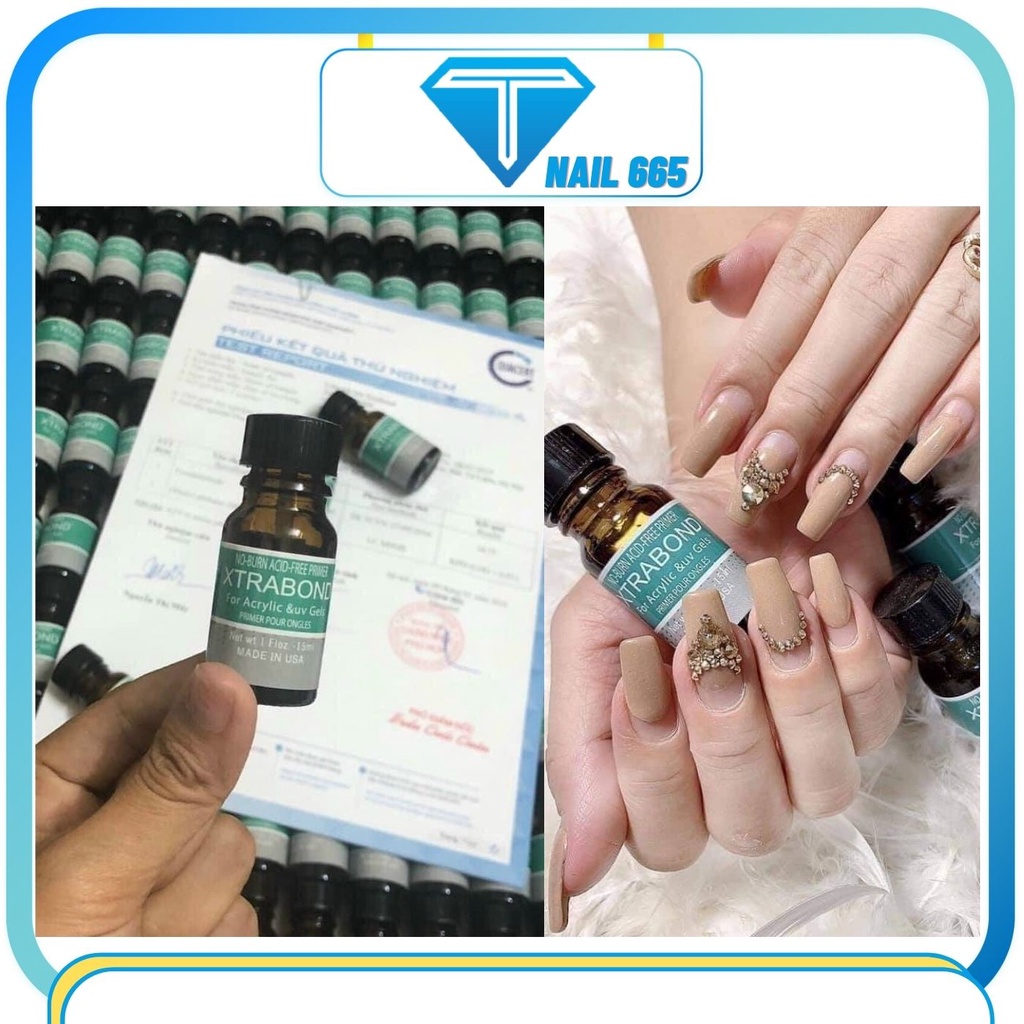 Liên kết bột mỹ PRIMER XTRABOND 15ml chính hãng , Kiềm dầu liên kết bột siêu trắc 2 in 1 sịn