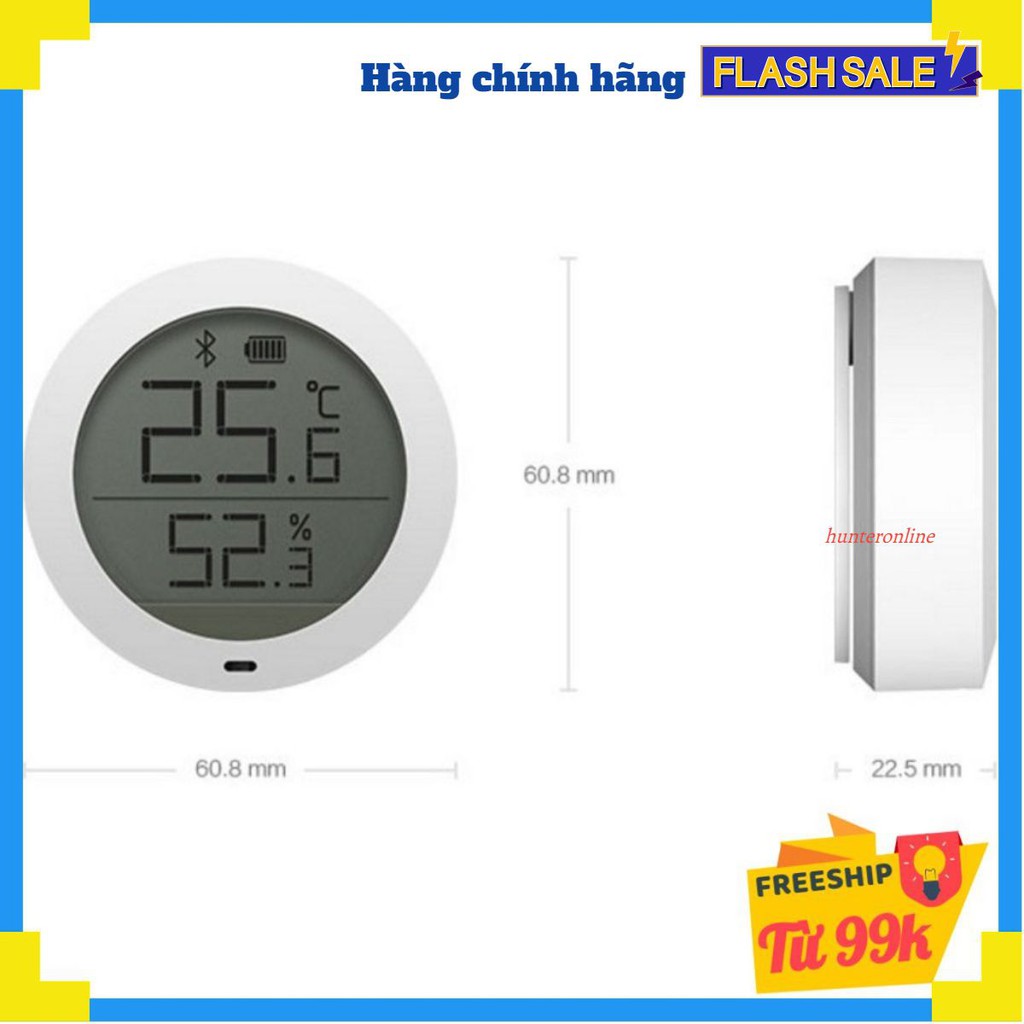 Máy Đo Nhiệt Độ Và Độ Ẩm Mi Temperature And Humidity Monitor - NUN4019TY | Hàng Chính Hãng | Phân Phối Bởi DIGIWORLD