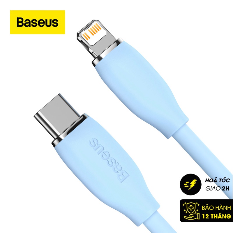 Cáp sạc nhanh C to IP 20W Baseus Jelly Liquid Silica Gel Fast Charging Data Cable