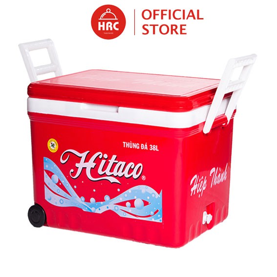 Thùng đá 38l Hitaco có bánh xe giữ nhiệt tốt 20-48h