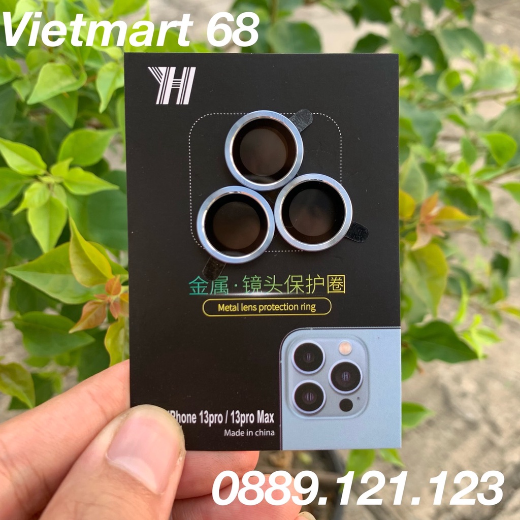 Vòng Bảo Vệ Camera iPhone 13Pro - 13Pro Max - Chống Bụi, Hạn Chế Vân Tay &amp; Mờ Camera - Cực Phẩm 2021