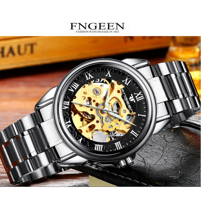 Đồng hồ FNGEEN 8866 máy cơ tự động sành điệu cho nữ
