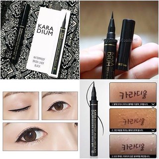 Bút kẻ mắt Karadium Waterproof Brush Liner Black