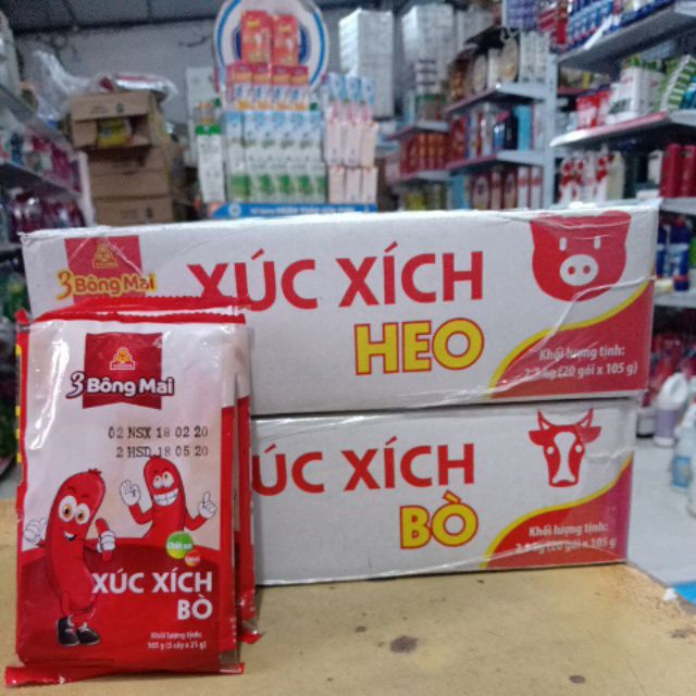 1 thùng xúc xích Vissan 20 gói nhỏ x105 g