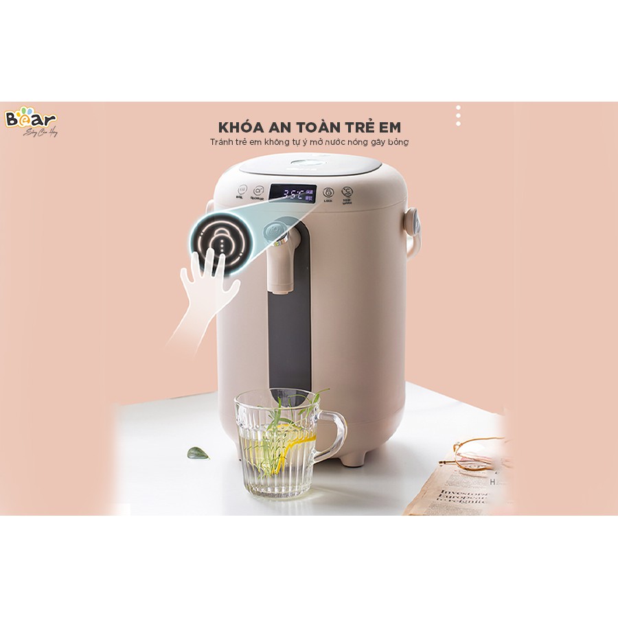 Bình đun nước khử Clo kèm bình thủy giữ nhiệt Bear ZDH-H30B1 - đun siêu tốc - BH 18 THÁNG