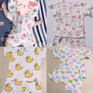Combo 4 bộ đồ cotton giấy