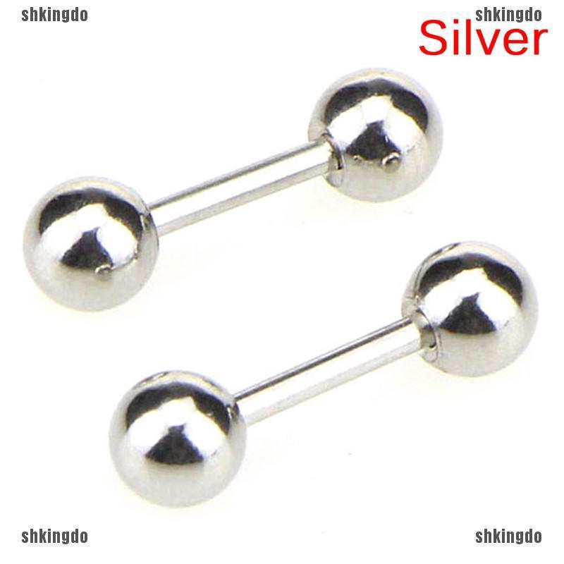 Đôi Khuyên Tai Hình Thanh Tạ Bằng Thép Không Gỉ