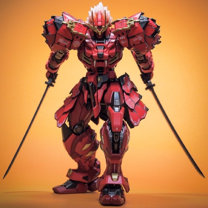 [Có Sẵn - HỎA TỐC]  Mô Hình Ráp và Sơn sẵn Metal Build Takeda Shingen Moshow gundam, khung xương kim loại