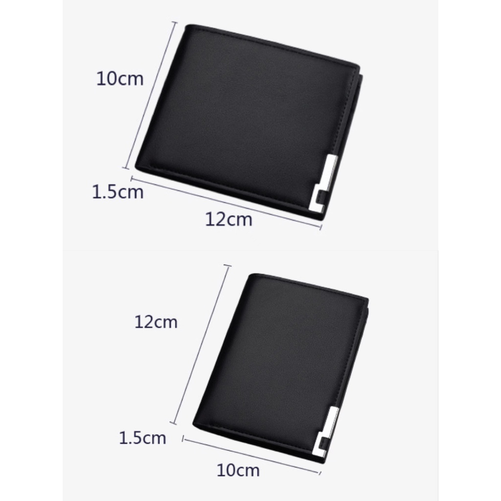 Ví Ngắn Bằng Sắt Phong Cách Hàn Quốc Dành Cho Nam