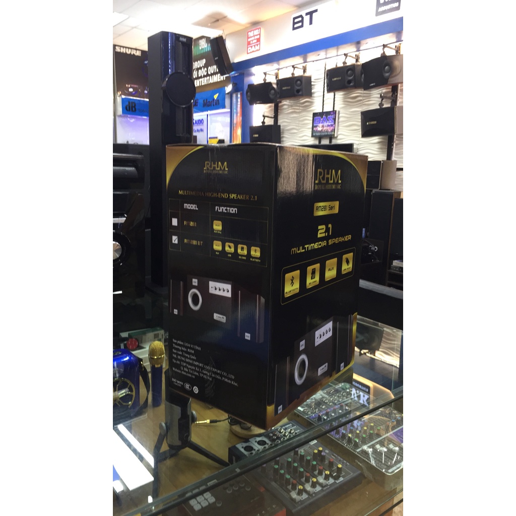 Loa 2.1 RHM RM281 BT - 60W tổng, , Loa tivi, Loa vi tính RHM 281BT