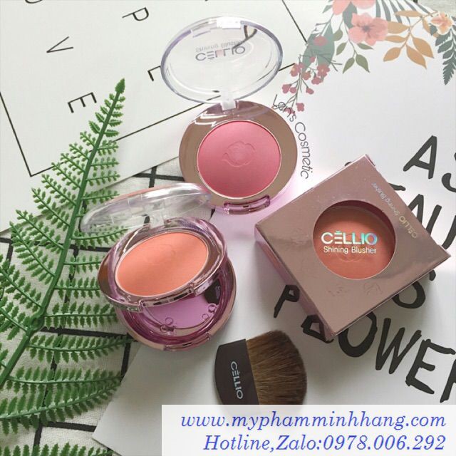 PHẤN MÁ HỒNG CELLIO SHINING BLUSHER