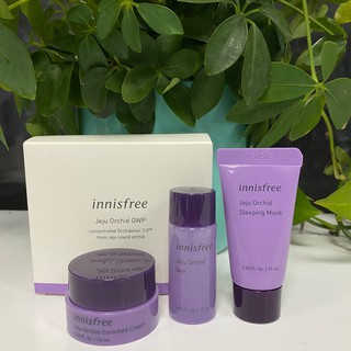 [Mini set] Bộ 3 sản phẩm chăm sóc ngăn ngừa lão hóa innisfree Orchid kit