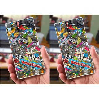 Ốp lưng Sony Xperia XA1 Plus (dẻo viền trắng trong) - Brands