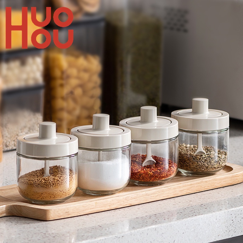 Bộ Lọ Thủy Tinh Đựng Gia Vị Tiện Dụng Cho Nhà Bếp
