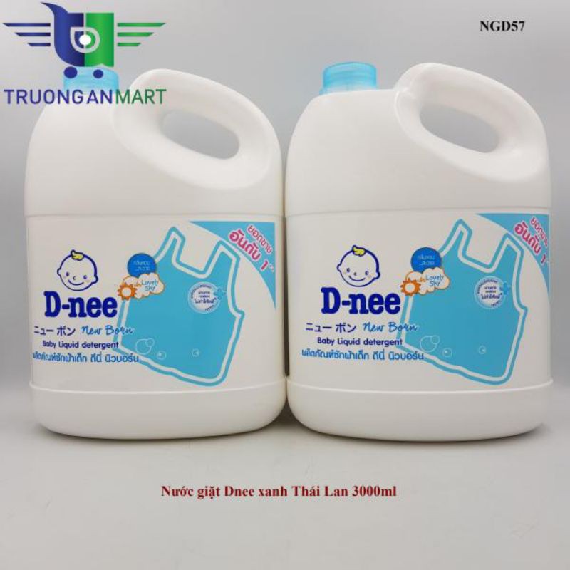 combo 2 can nước giặt dnee chính hãng công ty 2x3000ml