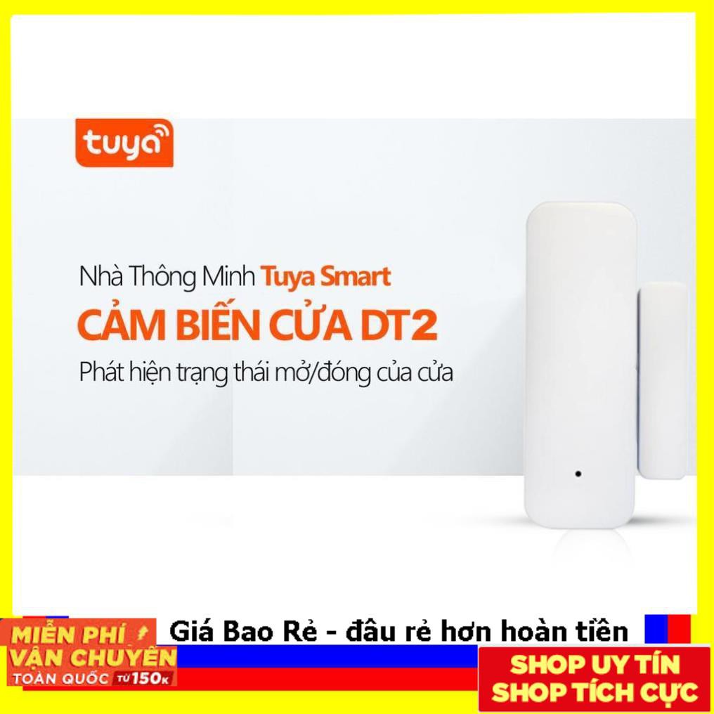 Cảm biến từ gắn cửa Wifi Tuya DT2 Báo động chống trộm qua điện thoại