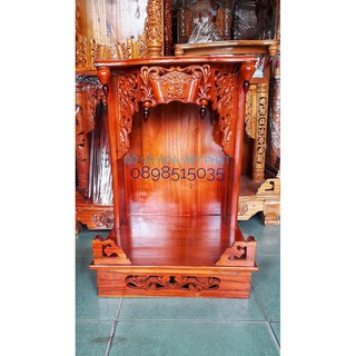 Bàn thờ thần tài gỗ xoan 48 x 68cm