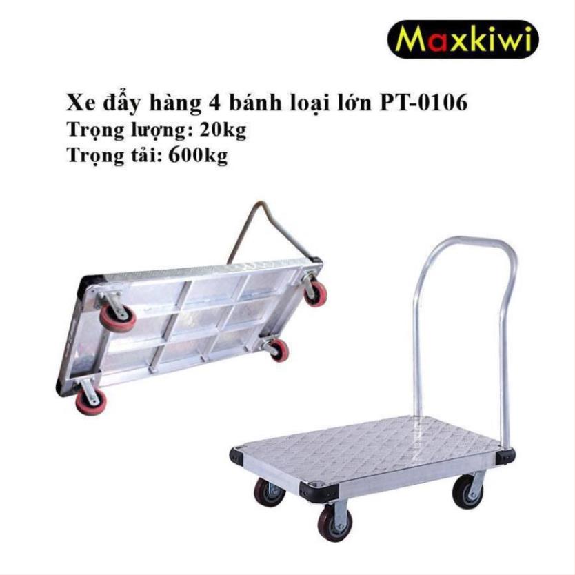 [FreeShip - Hàng Cao Cấp] Bánh Xe Đẩy Công Nghiệp, Xe Đẩy Hàng công nghiệp 4 Bánh 500kg Maxkiwi