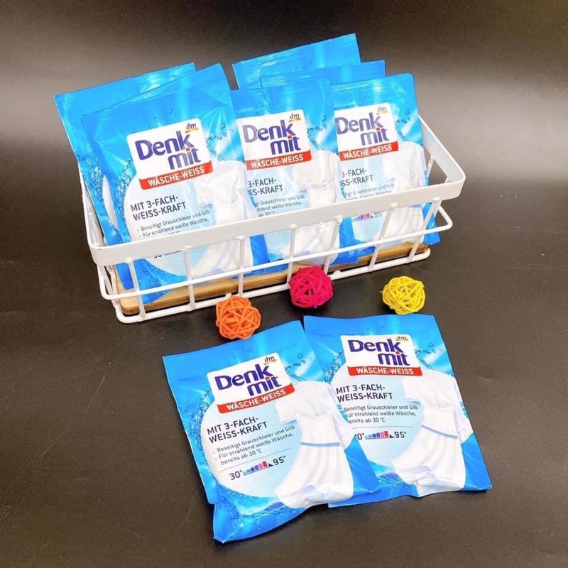[Hàng Đức] Bột tẩy trắng quần áo Denkmit 50g