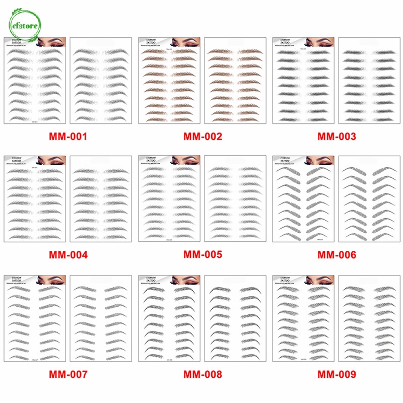 Miếng dán xăm chân mày 6D chống thấm nước chất lượng cao