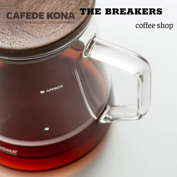Bình đựng cà phê thủy tinh có nắp gỗ Cafede Kona