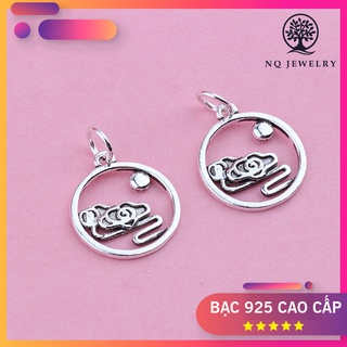 Charm bạc thái hình đám mây treo