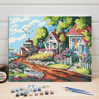 ART8S Tranh số hoá, tranh màu tô màu theo số, sơn dầu số hóa, tranh tự vẽ kèm bảng công thức pha màu.