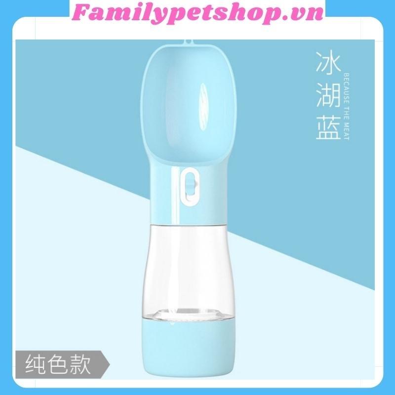 Bình nước di động cho chó mèo sử dụng khi đi dạo-đi du lịch-familypetshop.vn