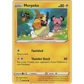 Thẻ Bài Pokemon Morpeko - 36/72 - Common