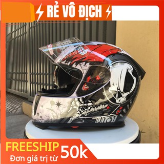 [FREESHIP 90K] [Chính Hãng] Mũ bảo hiểm GXT fullface 358 kính âm và kính lật hàm
