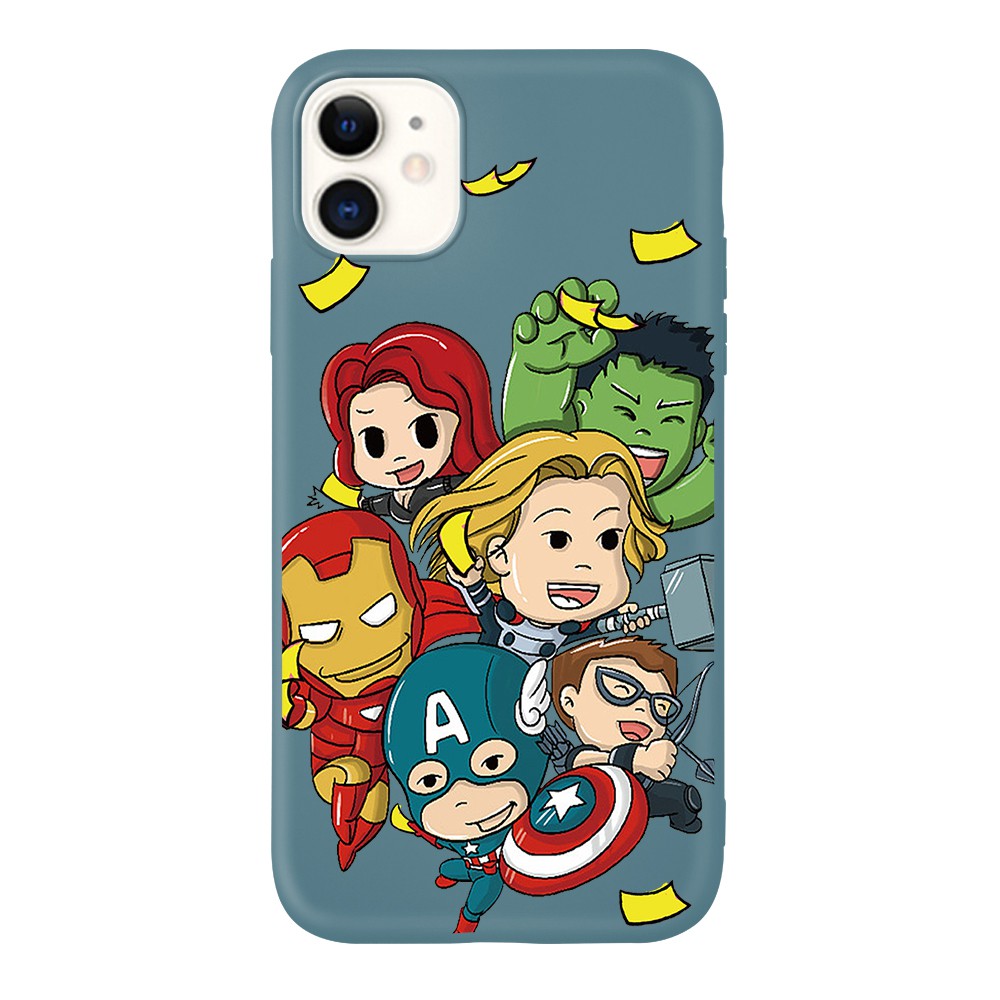 Ốp điện thoại The Avengers Hulk Spiderman cho iPhone XS XR XSMAX 6/6s 7/8 6plus/6Splus 7plus 11 11Pro 11ProMax | BigBuy360 - bigbuy360.vn
