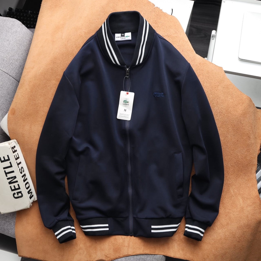 Áo khoác poly nam nữ bomber La co ste form unisex