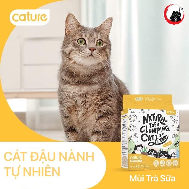 Cát vệ sinh đậu nành (tofu) CATURE túi 6 lít