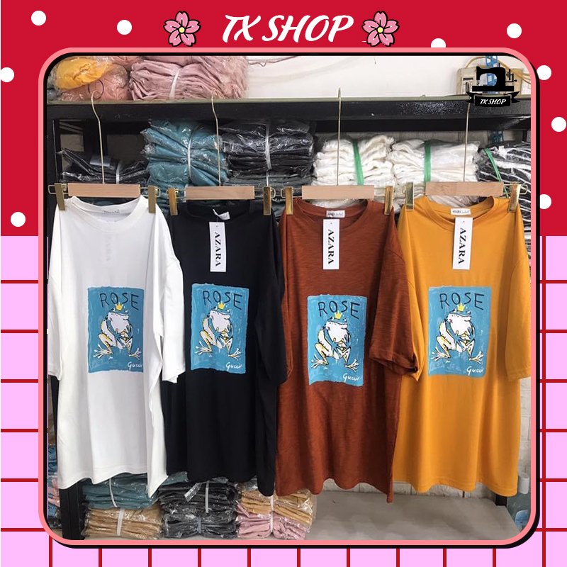 ÁO THUN FORM RỘNG IN HÌNH CON ẾCH SIÊU XINH