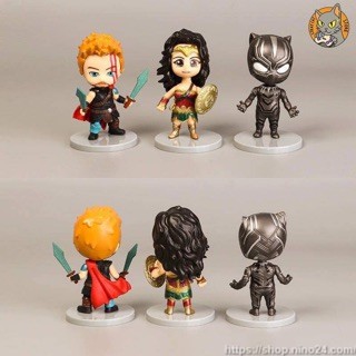 623  Mô hình hỗn hợp Chibi nhân vật Marvel & DC