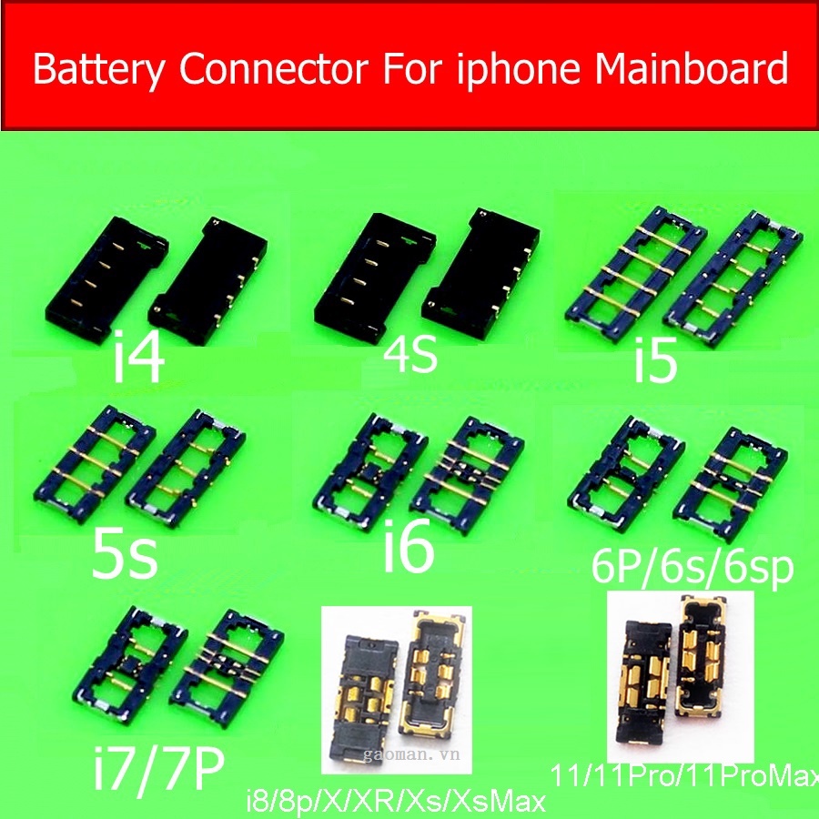 Giá Đỡ Kết Nối Pin Cho iphone 4s 5s 6 7 8 Plus iphone Xs Max XR 11 12 Pro Ma