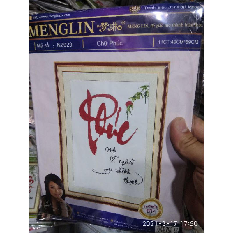 Tranh thêu chữ thập 20k/ 1kít
