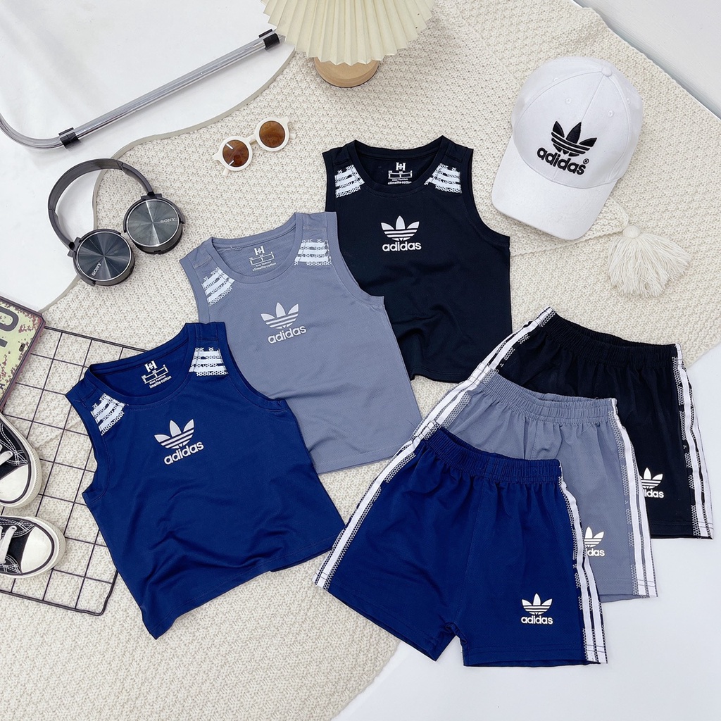 Đồ bộ cho bé bộ thể thao ba lỗ thông hơi cho bé trai 16-26 kg - VyVy Kids