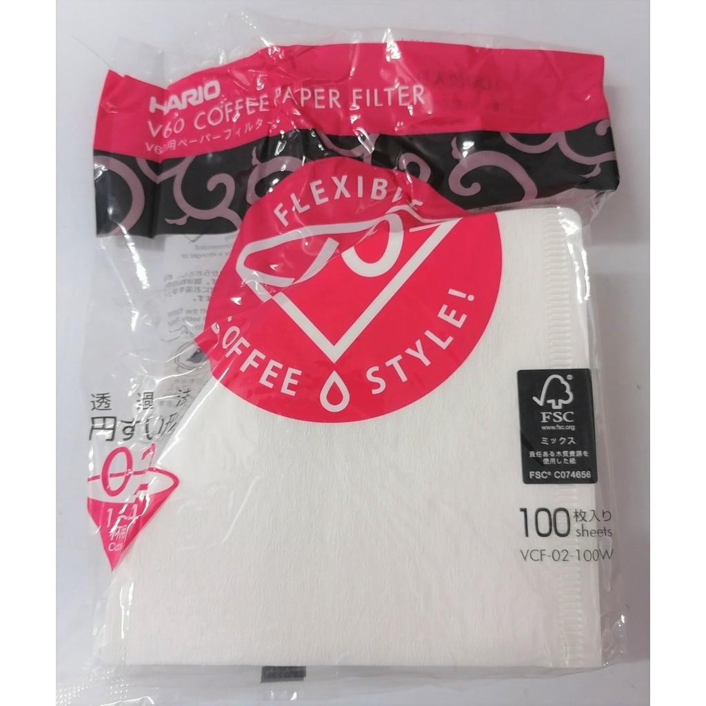 [TÚI 100 cái – TRẮNG] GIẤY LỌC CÀ PHÊ [Japan] HARIO V60 (Bleached) Coffee Paper Filter