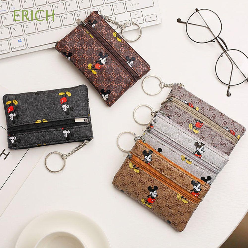 Ví móc khoá hoạt hình Mickey mini đa năng đựng thẻ cổ điển