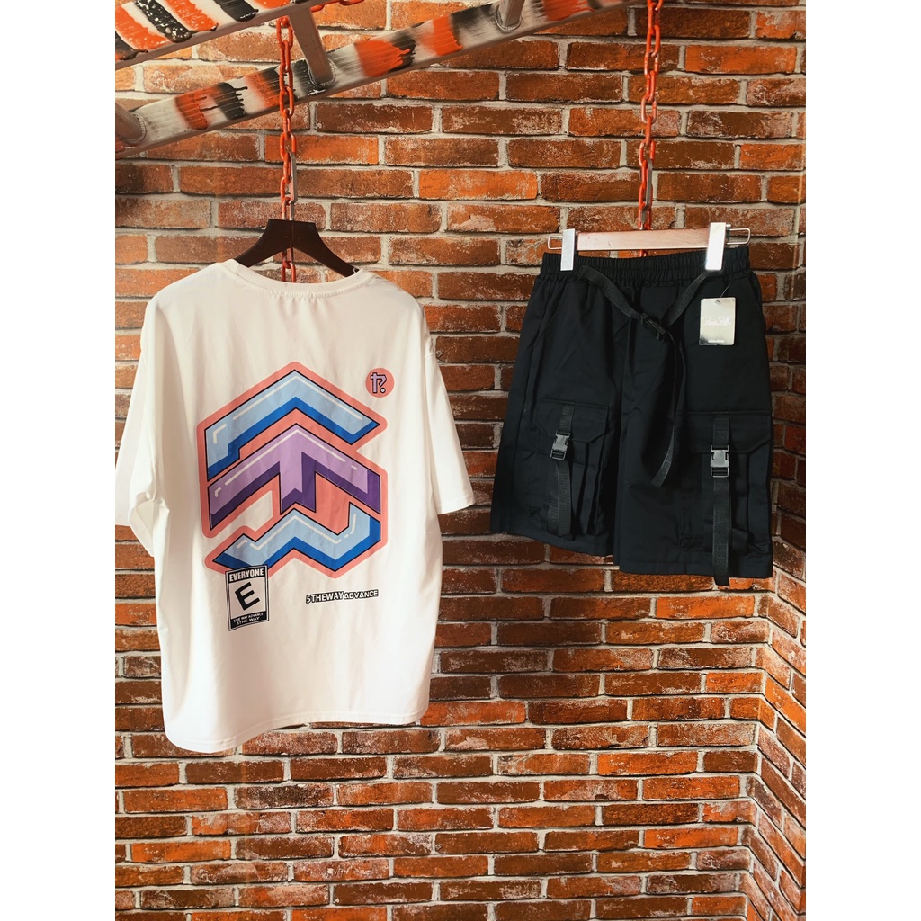 Áo thun unisex form rộng vải dày mịn cotton