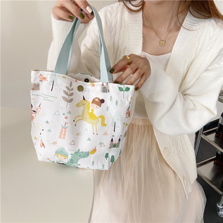 Túi ulzzang Hàn Quốc, túi vải mini in hình cute