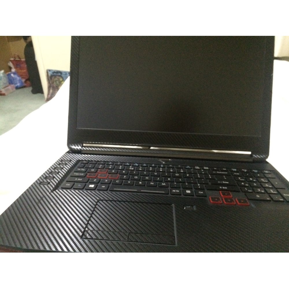 Miếng Dán Sợi Carbon Đen Cho Laptop Acer Predator Helios 300 Ph317-53 17.3