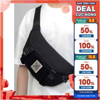 Túi đeo hông nam nữ kiêm chéo Black ADD - tui deo cheo theloan Tin Tin CHETL078990