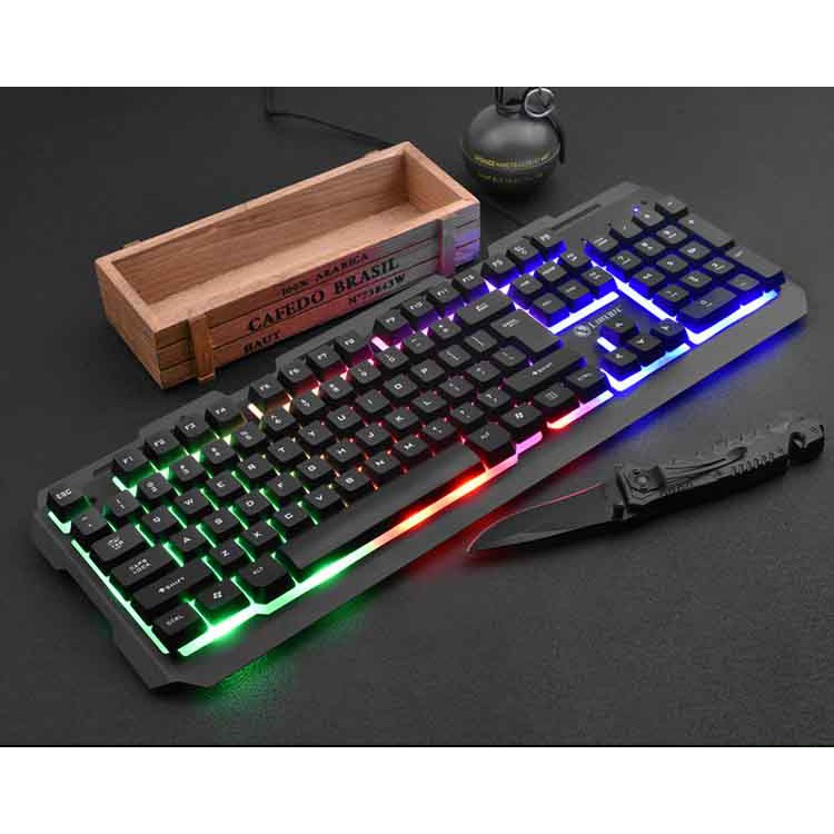 Bàn Phím Chuột Giả Cơ T20 - Chuyên game - Có đèn LED 7 màu - Cho máy tính, laptop | BigBuy360 - bigbuy360.vn