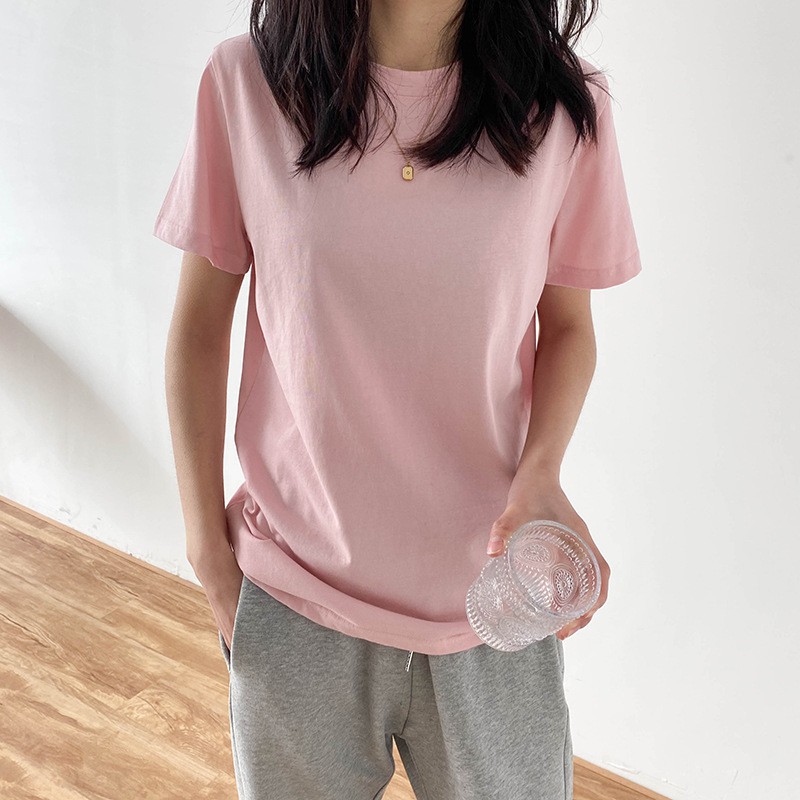 Áo phông nữ cổ tròn Basic Tee màu pastel _ NEW IN 2021_ T118