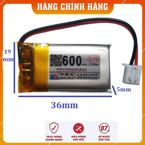 Pin lithium Zoncell cho micro trợ giảng, pin mic trợ giảng