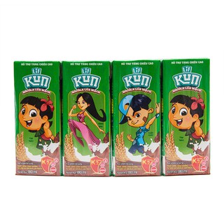 THÙNG 12 VỈ SỮA KUN SOCOLA CACAO LÚA MẠCH 180ML
